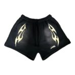 Hellstar Sports Flame Shorts Black